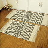 Xpoko Cotton Soft Tassel Home Carpets For Living Room Bedroom Kid Room Decorate Home Carpet Floor Door Mat Simple Nordic Area Rug Mat