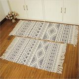 Xpoko Cotton Soft Tassel Home Carpets For Living Room Bedroom Kid Room Decorate Home Carpet Floor Door Mat Simple Nordic Area Rug Mat