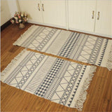 Xpoko Cotton Soft Tassel Home Carpets For Living Room Bedroom Kid Room Decorate Home Carpet Floor Door Mat Simple Nordic Area Rug Mat