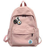 Student Waterproof Girl Backpack Cute Women Nylon Kawaii School Bag Lady Book Badge Backpack Female Fashion Bags New Trendy 2020
