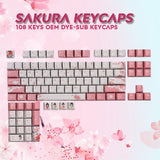 OEM PBT Keycaps  Set Keycap Dye-Sublimation Ukiyo-e  Japan Manga Mouse Pad For GK61 Cherry MX Switches Mechanical Keyboard