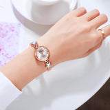 Lvpai Brand Luxury Bracelet Watches Set For Women Fashion Rhinestone Star Bracelet Watch Ladies Dress Watches New Zegarek Damski