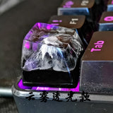1pc handmade customized SA profile resin key cap for MX switches mechanical keyboard creative resin keycap for Mount Fuji