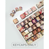 Ahegao Keycaps 108key PBT Dye Sublimation Hot Swappable  Japanese Anime For Cherry Mx Gateron Kailh Switch Mechanical Keyboard