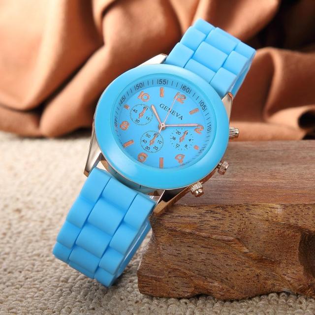 Geneva Silicone Watches Fashion Beautiful Colorful Jelly Student Clock Casual Luxury Woman Watch Zegarek Damski Reloj Mujer часы