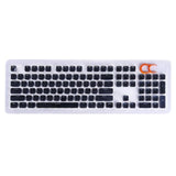 104 Keys Layout Low Profile Keycaps Backlit Crystal Edge for Mechanical Keyboard
