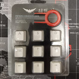 9 Keys PBT backlighting Keycaps For Cherry MX Mechanical Keyboard with  ESC WASD up down left right Direction keycap