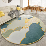 Xpoko Fashion Round Rugs And Carpets For Home Living Room Decoration Nordic Round Area Rugs For Bedroom Home Decor Floor Mat Kids Play