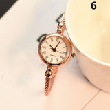 Small Gold Bangle Bracelet Luxury Watches Stainless Steel Retro Ladies Quartz Wristwatches Fashion Casual Women Dress Watch