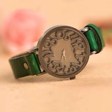 New Vintage Digital Hollow Genuine Cow Leather Strap Watches Women Dress Watches Female Quartz Watch Student Leisure Watch