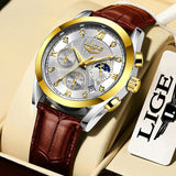 LIGE Luxury Ladies Watch Women Waterproof Rose Gold Steel Strap Women Wrist Watches Top Brand Bracelet Clocks Relogio Feminino