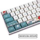 108 Keys XDA Profile PBT Keycap DYE-Sublimation Japanese Ukiyo-e Keycaps For GK61 Cherry MX Switch Mechanical Keyboard