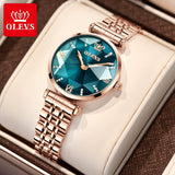 New Women Luxury Jewel Quartz Watch Waterproof Stainless Steel Strap Watch For Women Fashion Date Clock