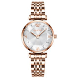 New Women Luxury Jewel Quartz Watch Waterproof Stainless Steel Strap Watch For Women Fashion Date Clock