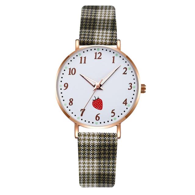 ELegant Women Leather Band Quartz Watch Fashion Students Dress Sports Clock Bracelet Wrist Watches Zegarek Damski