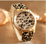 Geneva Watch Leopard Print Silicone Watch 2020 New Fashion Casual Student Watch Leopard Print Color Quartz Watch