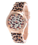 Geneva Watch Leopard Print Silicone Watch 2020 New Fashion Casual Student Watch Leopard Print Color Quartz Watch