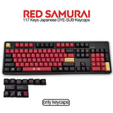117 Keys PBT Keycap DYE-SUB OEM Profile Personalized Japanese Keycaps Suitable For Cherry MX Switch Mechanical Keyboards