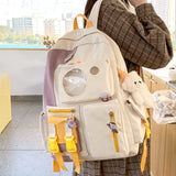 Fashion Waterproof Women Backpack Cute Nylon Rucksack Bookbag for Teenager Kawaii Girls Schoolbag Travel Bag Mochila