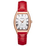 Casual Women's Watches Bracelet Leather Strap Oval Quartz Ladies Watch Women Clock Wrist Watch Relogio Feminino Brown Clock