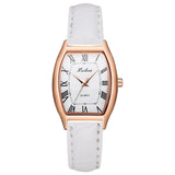 Casual Women's Watches Bracelet Leather Strap Oval Quartz Ladies Watch Women Clock Wrist Watch Relogio Feminino Brown Clock