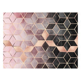 Bubble Kiss Nordic Style Geometric Design Carpets For Home Living Room Rose Gold Pink Gradient Lattice Bedroom Decor Rugs Mats