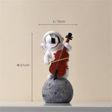 Creative Resin Music Astronaut Home Decor Figurines Nordic Miniature Statues Spaceman Sculptures Home Decoration Accessories