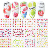 Xpoko back to school 12pcs Sunflower Nail Stickers Blossom Florals Nail Art Water Decals Transfer Foils Sliders Decorations for Manicure TRA1633-1644