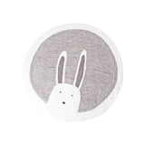 Bubble Kiss Shaggy Round Carpets for Living Room Thicker Decorate Floor Blue Rabbit Kid Room Anti-Slip Area Rugs Washable Mat