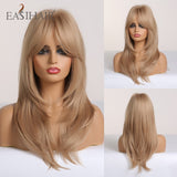 Xpoko DropShipping EASIHAIR Synthetic Wigs Long Wavy Wigs for Women Heat Resistant Cosplay Wig Natural Hair