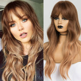 Xpoko DropShipping EASIHAIR Synthetic Wigs Long Wavy Wigs for Women Heat Resistant Cosplay Wig Natural Hair