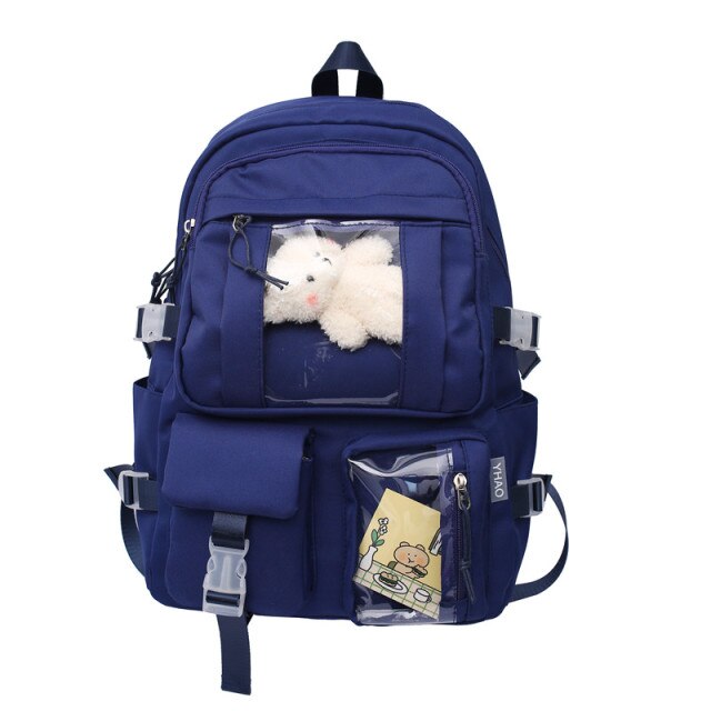 Casual Large Waterproof Kawaii backpack bag for women shoulders schoolbag girls college bolsa feminina korean style backpack