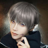 LUPU Black Blonde Short Synthetic Hair Wigs Handsome Boy Cosplay Wig Natural Fake False Hair High Temperature Fiber