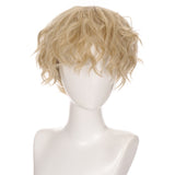 LUPU Black Blonde Short Synthetic Hair Wigs Handsome Boy Cosplay Wig Natural Fake False Hair High Temperature Fiber