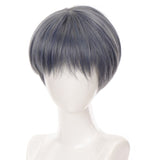 LUPU Black Blonde Short Synthetic Hair Wigs Handsome Boy Cosplay Wig Natural Fake False Hair High Temperature Fiber