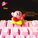 Keycap Cute Pink Lovely Cartoon Personality Stereo Key Cap Mechanical Keyboard Cap PBT Transparent Single Gaming Key Caps