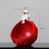 Astronaut Key Storage Organizer Box Figurines For Interior Home Decoration Resin Art Sculpture Figurine Home Decor Gift