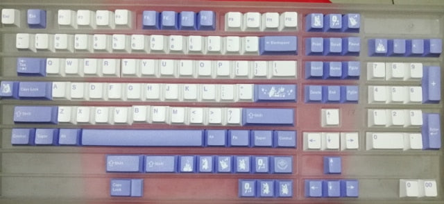 126 Keys/set PBT Dye Subbed Keycap For MX Switch Mechanical Keyboard Tuzi Theme Key Caps Cherry Profile Keycaps