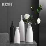 Flower Vase Nordic Style Ceramic Vase Decor Ornaments Home Decor Creative Living Room Desktop Home Decoration Flower Pot Vase