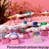 Anime Kawaii Keycaps For Mechanical Keyboard Caps Cherry Mx PBT Single Personalized Cartoon Custom Keycap Game Pink Diy Key Cap