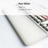 Kashcy Solidified Resin Pure White Luna Palm Rest For Ergonomic Gaming Mechanical Keyboard Wrist Support Pad ,60 87 104 108keys