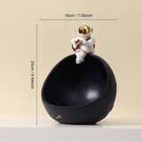 Xpoko Key Storage Resin Astronaut Figurine Storage Box Home Decor Art Sculpture Living Room Table Figurines Home Decor Gift Decorative