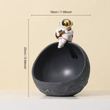 Xpoko Key Storage Resin Astronaut Figurine Storage Box Home Decor Art Sculpture Living Room Table Figurines Home Decor Gift Decorative