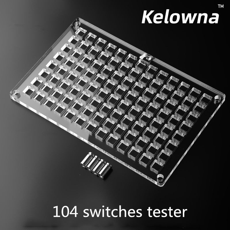 8X13 6*10 6X6 switch tester acrylic base for mechanical keyboard switch bracket for Cherry Kailh Gateron Outemu thickness 9.5mm