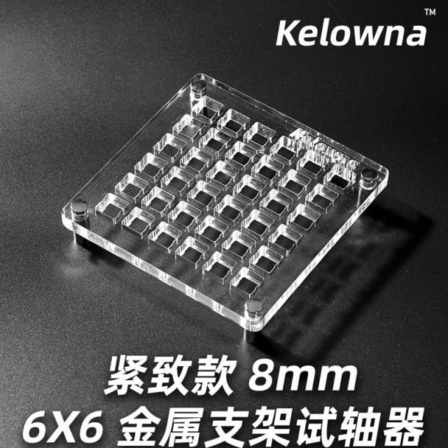 8X13 6*10 6X6 switch tester acrylic base for mechanical keyboard switch bracket for Cherry Kailh Gateron Outemu thickness 9.5mm