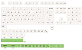 140 Keys/set Honey Milk Theme Keycaps For MX Switch Mechanical Keyboard Thickened PBT Dye Subbed Bee Keycap XDA Profile Key Caps