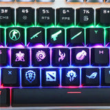 DIY PBT Keycaps Gaming Keyboard Keys Button World Of Warcraft DOTA Key Caps Game Keycap Mercy ABS Cap For Mechanical Keyboard