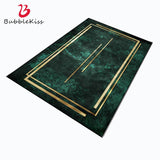 Nordic Green Carpets For Living Room Gold Luxury Rugs For Bedroom Customized Floor Mat Home Decor Delicate Edged