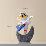 Creative Music Astronaut Figurines Resin Home Decor Nordic Miniature Statues Spaceman Sculptures Home Decoration Accessories