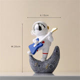 Creative Music Astronaut Figurines Resin Home Decor Nordic Miniature Statues Spaceman Sculptures Home Decoration Accessories